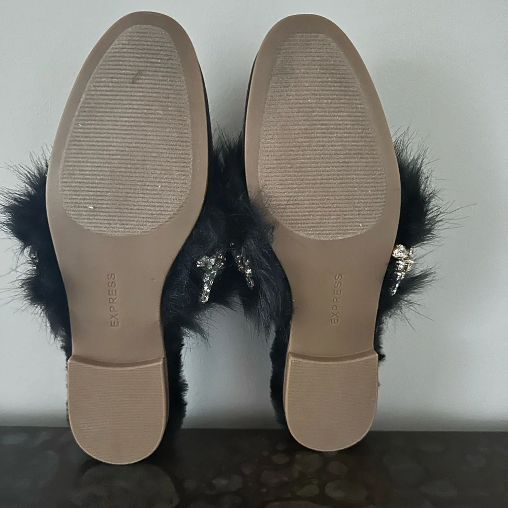 EXPRESS Bejeweled Slip-on Flats
